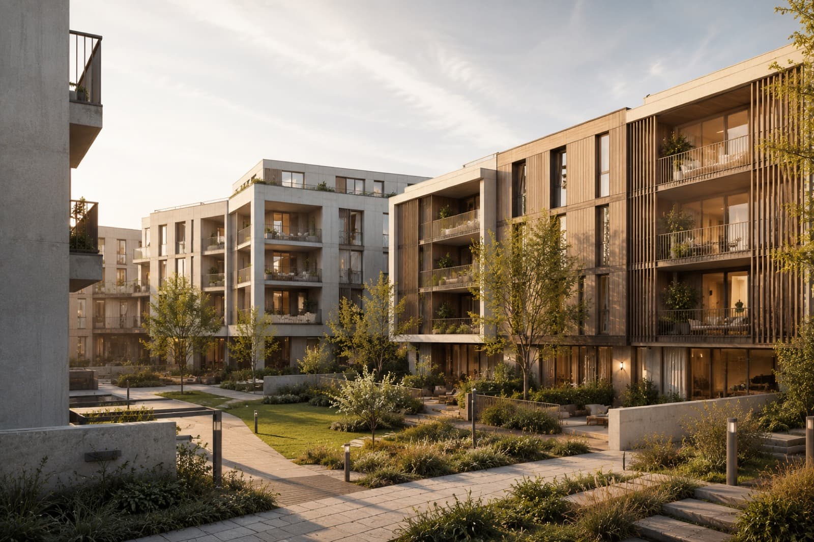 COMPETITION HERO — COURTYARD HOUSING — 3D Rendering for Architects — ArchViz3D
